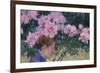 Peonies and head of a Woman-John Peter Russell-Framed Giclee Print