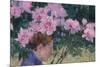 Peonies and head of a Woman-John Peter Russell-Mounted Giclee Print