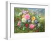 Peonies and Hydrangea-Albert Williams-Framed Giclee Print