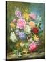 Peonies and Mixed Flowers-Albert Williams-Stretched Canvas