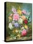 Peonies and Mixed Flowers-Albert Williams-Stretched Canvas
