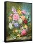 Peonies and Mixed Flowers-Albert Williams-Framed Stretched Canvas