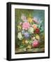 Peonies and Mixed Flowers-Albert Williams-Framed Giclee Print