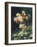 Peonies and Roses-Madeleine Lemaire-Framed Giclee Print