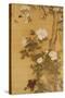 Peonies, Birds and Magnolia Tree, Hanging Scroll, Qing Dynasty-Shen Quan-Stretched Canvas