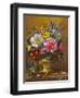 Peonies, Bluebells and Primulas-Albert Williams-Framed Giclee Print