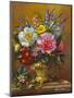 Peonies, Bluebells and Primulas-Albert Williams-Mounted Giclee Print