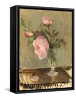 Peonies, C.1869 (Oil on Canvas)-Berthe Morisot-Framed Stretched Canvas