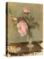 Peonies, C.1869 (Oil on Canvas)-Berthe Morisot-Stretched Canvas