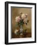 Peonies in a Blue and White Vase-Albert Williams-Framed Giclee Print