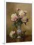 Peonies in a Blue and White Vase-Albert Williams-Framed Giclee Print