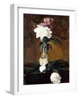 Peonies in a Bottle, 1864-Edouard Manet-Framed Premium Giclee Print