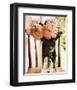 Peonies in a Glass Vase-Richard Sutton-Framed Art Print