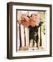 Peonies in a Glass Vase-Richard Sutton-Framed Art Print