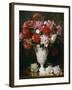 Peonies in a Vase on a Table-Gabriel Schachinger-Framed Giclee Print