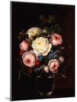 Peonies in a Vase on a Table-Gabriel Schachinger-Mounted Giclee Print