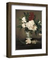 Peonies in a Vase-Edouard Manet-Framed Art Print