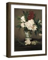 Peonies in a Vase-Edouard Manet-Framed Art Print