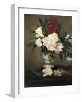 Peonies in a Vase-Edouard Manet-Framed Art Print