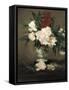 Peonies in a Vase-Edouard Manet-Framed Stretched Canvas