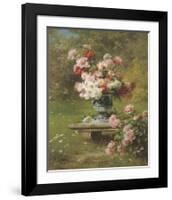 Peonies in a Wild Garden-Louis Marie Lemaire-Framed Premium Giclee Print