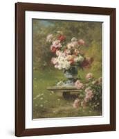 Peonies in a Wild Garden-Louis Marie Lemaire-Framed Premium Giclee Print