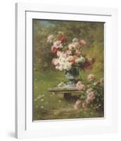 Peonies in a Wild Garden-Louis Marie Lemaire-Framed Premium Giclee Print