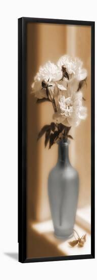 Peonies in Blue Vase-null-Framed Poster