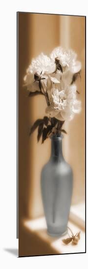 Peonies in Blue Vase-null-Mounted Poster