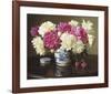 Peonies in Ginger Jar-Evan Wilson-Framed Art Print