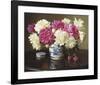 Peonies in Ginger Jar-Evan Wilson-Framed Art Print