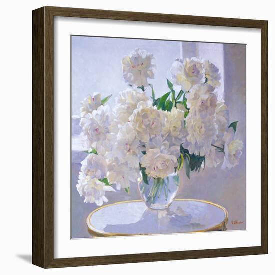 Peonies, Morning Light-Valeriy Chuikov-Framed Giclee Print