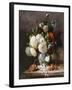 Peonies on a Stone Ledge, 1886-Frans Mortelmans-Framed Giclee Print