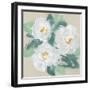 Peonies on Cream I-Chris Paschke-Framed Art Print