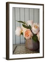 Peonies on Tile-Karyn Millet-Framed Photographic Print