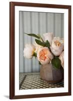 Peonies on Tile-Karyn Millet-Framed Photographic Print