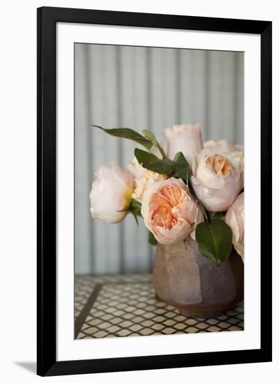 Peonies on Tile-Karyn Millet-Framed Photographic Print