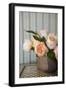 Peonies on Tile-Karyn Millet-Framed Photographic Print