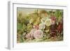 Peonies, Roses and Hollyhocks, 1862-Mary Elizabeth Duffield-Framed Giclee Print