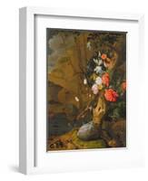 Peonies, Roses, Lilies, Poppies and Other Flowers-Rachel Ruysch-Framed Premium Giclee Print