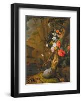 Peonies, Roses, Lilies, Poppies and Other Flowers-Rachel Ruysch-Framed Giclee Print