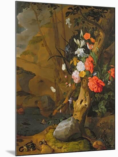 Peonies, Roses, Lilies, Poppies and Other Flowers-Rachel Ruysch-Mounted Giclee Print