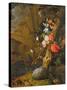 Peonies, Roses, Lilies, Poppies and Other Flowers-Rachel Ruysch-Stretched Canvas