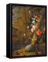 Peonies, Roses, Lilies, Poppies and Other Flowers-Rachel Ruysch-Framed Stretched Canvas