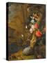 Peonies, Roses, Lilies, Poppies and Other Flowers-Rachel Ruysch-Stretched Canvas