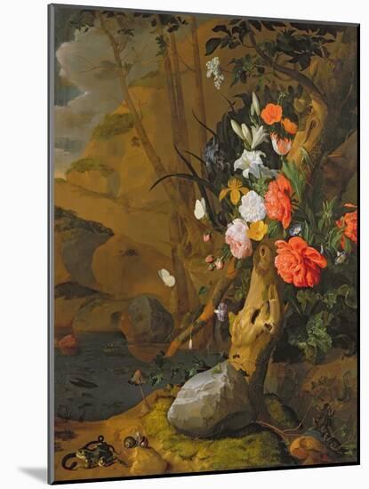 Peonies, Roses, Lilies, Poppies and Other Flowers-Rachel Ruysch-Mounted Giclee Print