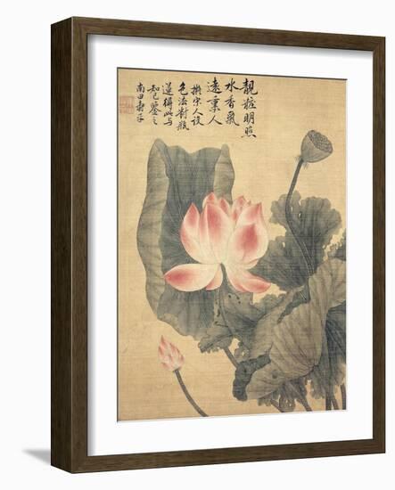 Peonies-Yun Shouping-Framed Giclee Print