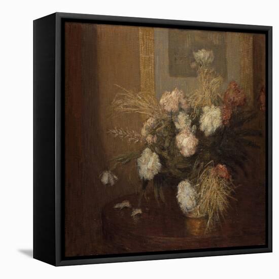 Peonies-Julian Alden Weir-Framed Stretched Canvas