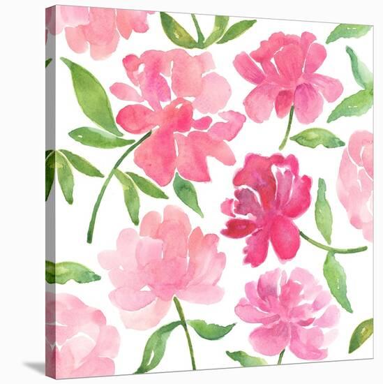 Peonies-Elizabeth Rider-Stretched Canvas