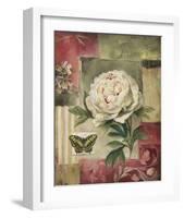 Peony and Butterfly-Lisa Audit-Framed Giclee Print